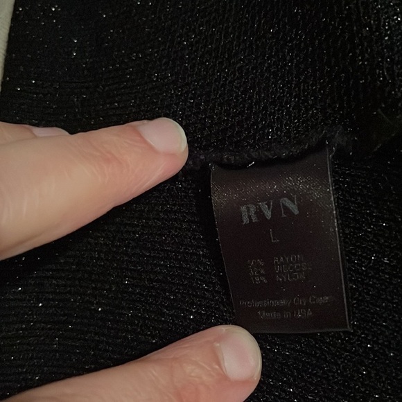 RVN black and silver skater dress - Picture 10 of 11